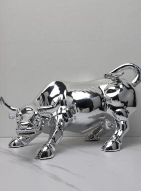 简约房现创意树脂斗牛动0684物摆件样代板售房楼部书桌面客厅软装