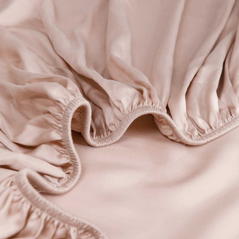 高端进口兰精天丝床笠 纯色凉感冰丝加厚床垫套床罩1.5/1.8/2m 夏 - 图0