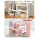 Retractable desktop storage rack Door desk storage rack Children's study small-level shelf Office workstation storage rack