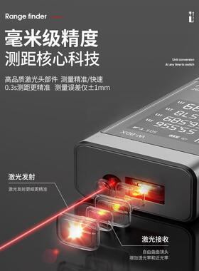 激光测距仪手持电子尺高精度迷你红外线测量尺测距离仪器量房神器