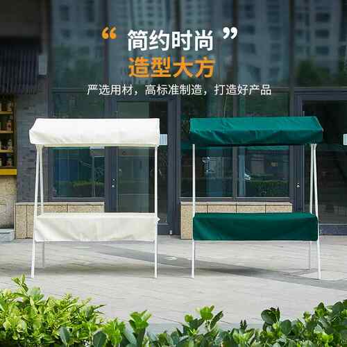 可网红户外夜市小吃饰品带阳伞移动叠遮摊位架摆折叠摊位摊展折示 - 图1