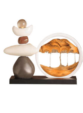 办公室摆件乔迁酒柜电视柜流沙客厅装饰品摆件流沙摆画画玄关