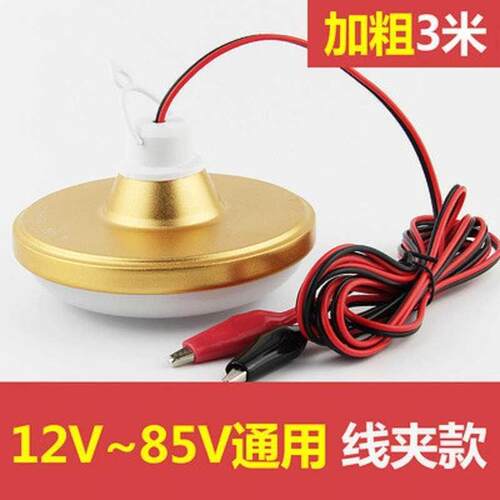 12VLED灯泡超亮照明节能LED夜市灯摆地摊12V/48V伏低压直流电瓶灯 - 图0