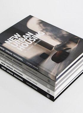 大现代简约英文版装饰书本摆件样板房售楼处书房书桌书架软装饰品