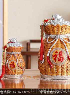 高档聚宝盆招博财客厅古董古书架物玄关装中饰品开业礼品式电视柜