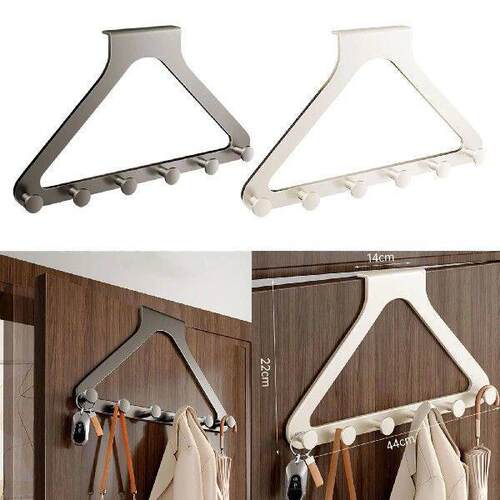 over The Door Hook Home Decor with 6 Hooks for Living Room - 图0