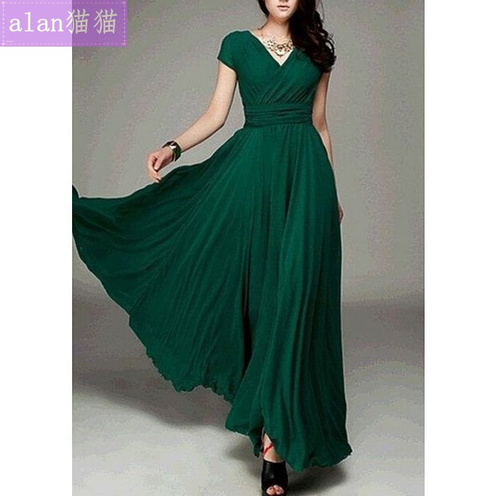 summer women gowns evening party prom dresses sexy dress2018-图2