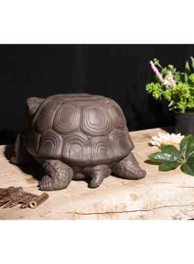 彷青石中国风禅意乌龟桌面装饰摆件花盆鱼缸假山盆底座摆件