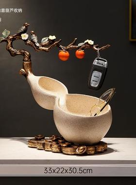 正品户新中式招财大象摆乔件入新客厅电视柜玄关钥匙收纳装饰迁居