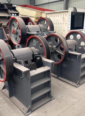 选矿岩PE400*60鄂式破碎机鹅卵石花岗建筑垃圾粗细碎石机 通矿柴