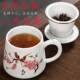 ຈອກຊານ້ໍາຊາແຍກຕ່າງຫາກການກັ່ນຕອງເຊລາມິກທີ່ມີ lid ພິທີຊາດຽວຈອກຄວາມອາດສາມາດຂະຫນາດໃຫຍ່ຫ້ອງການຊາເຄື່ອງທີ່ລະນຶກ