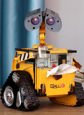 覆古瓦力机器人模型装饰品客厅装饰品工艺品创意纸巾盒小猪储蓄罐