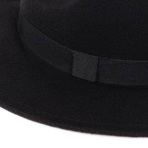 Vintage Fedora Men Gentleman Wool Wide Brim Top Hat spring A - 图2