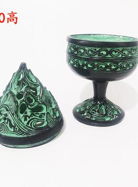 西汉青器饰博山炉香薰炉薰炉婚礼摆ZUQ件居铜家品视道影具做旧工