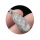 Natural Myanmar Jade Bean Pendant Women's Genuine 925 Inlaid Ice-Run Full Four Seasons Peace Pendant 2.84g