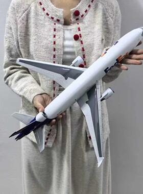 47cm联邦快递MD11麦道11货机飞机模型仿真拼装航空FEDEX摆件1:130