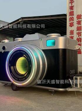 网红创意巨型行李箱子商铺售卖亭商业街奶茶咖啡夜市摆摊小吃餐车