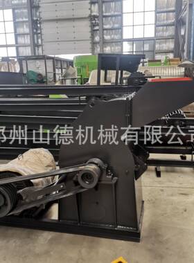 稻草杆粉碎机草木秸秆粉碎设备生物废弃物破碎机果渣落叶撕碎设备