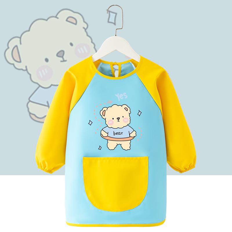 Kindergarten children's apron, painting, dressing, waterproof coverall