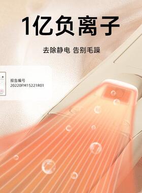 雷瓦负离子直发夹迷你便携适用中长发 恒温防烫设计的直卷两用棒