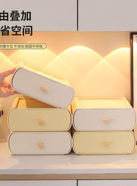 入户玄关收纳盒置物架摆件桌面放钥匙口罩抽屉盒进门口鞋柜装饰品