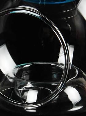 玻璃香薰灯高硼硅玻璃创意玻璃蜡烛精油灯香薰烛台家居