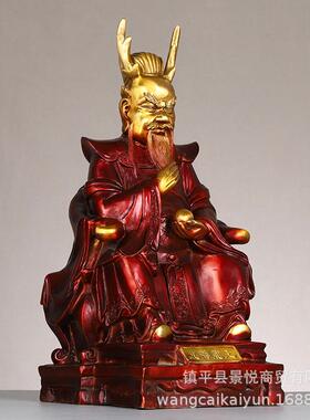 四海龙王摆件铜彩绘东南西北海铜龙王铜像一套大号家用工艺品