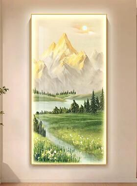 葫芦挂画玄关客厅入户正对门壁画转角迎门装饰画墙面九鱼图墙壁
