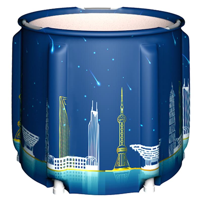 泡澡桶大人洗澡桶可坐折叠沐浴桶成人儿童家用小户型加厚全身 - 图3