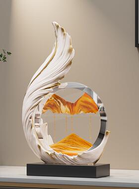 0风生水起流沙2画酒ZSZY002柜装饰品摆轻奢高档件客厅电视柜办公