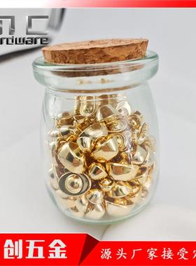 实心仿真迷你沙金小元宝聚宝盆专用合金元宝小摆件礼品金属工艺品