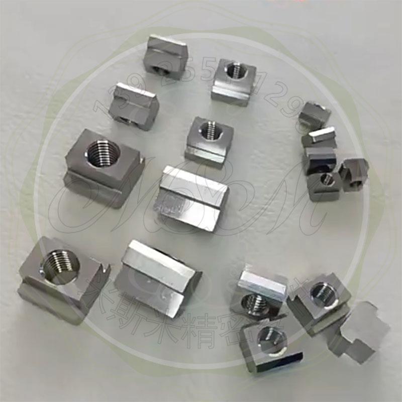 不锈钢DIN508 M4 M5 M6 M8 M10 M12 M16 T型槽工作台滑块A2钢螺母 - 图1