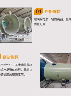 厂家供应玻璃钢一体化提升泵站地埋式一体化雨污水提升预制泵站