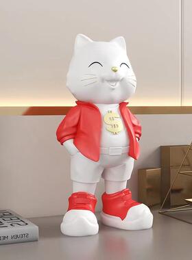 约柜招财猫摆件玄关简客厅电饰视儿童NWF房新房布置乔迁新居家居