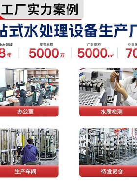 工业反渗透设备大型RO纯化水系统去离子过滤除处理厂家纯水机