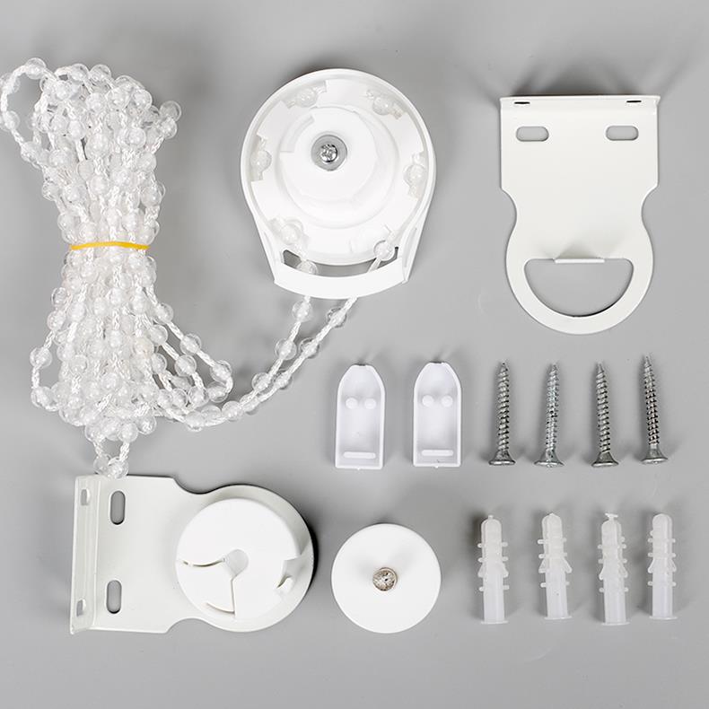 卷帘窗帘打孔免打孔伸缩胶粘拉珠升降配件支持来图定制卷帘背景墙 - 图3