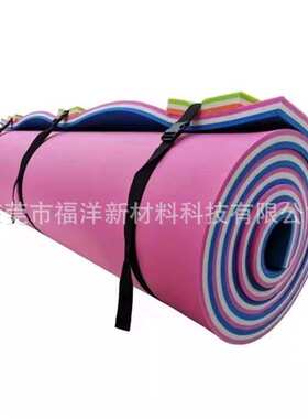 热销出口户外水上用品蓝黄红橙彩色三层水上网红浮桥XPE浮毯