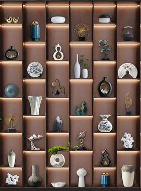 新中件式摆轻奢客厅酒柜家居F77HM7TM饰电装视柜办公室软工艺品品