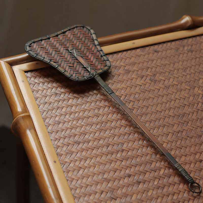 日式迷你长柄扇子茶炉扇炭炉宫廷中国风团扇竹编凉炉扇复古道具,淘宝优惠券,粉丝福利购,淘宝优惠卷