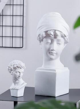 北脂欧式希腊大摆件美饰术生素描树in卫s石钛白粉人膏像人物模型