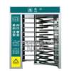 Fingerprint recognition full-height turnstile factory access control attendance stainless steel fence rotating channel 90-degree cross gate