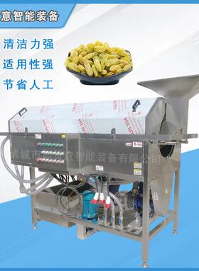 红豆绿豆滚筒清洗机食品包装袋清洗风干线海带清洗去泥清洗设备