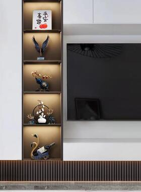 新中式电视柜家居酒柜套装装饰品现代软装创意书柜客厅工艺品摆件