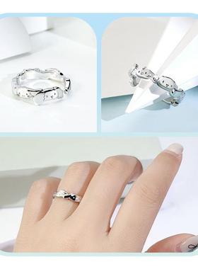 Cinnamoroll大耳狗家族系列喜拿与可露娜星星戒指玉桂狗生日礼物