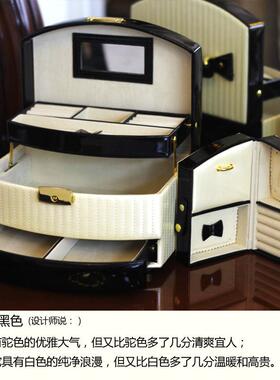 正品芳首饰盒主可爱欧式珠宝饰品公盒韩国首锁饰收纳盒实木质灵带