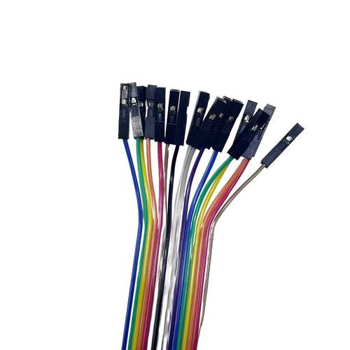 RS232串口 DB9/15P/25P公头母头转杜邦2.54 1P 数据测试线彩排线 - 图1