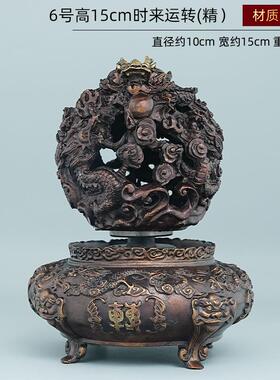 全铜九转乾坤鼎摆件 九龙戏珠鼎客厅家居办公室工艺品