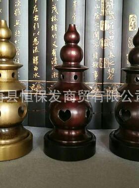 厂家铸造纯铜葫芦摆件15公分20公分铸铜葫芦雕塑广场景观铜雕