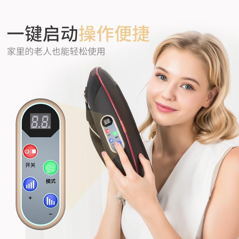 高档按摩颈椎能器肩腰背部部颈仪多功电动全身震动敲棒打枕肩部加 - 图0