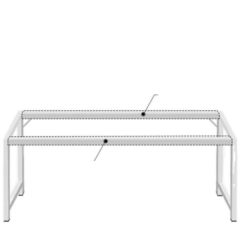 Hole board desk bedroom computer desk bookshelf integrated study table home girls' bedroom cream style small white table